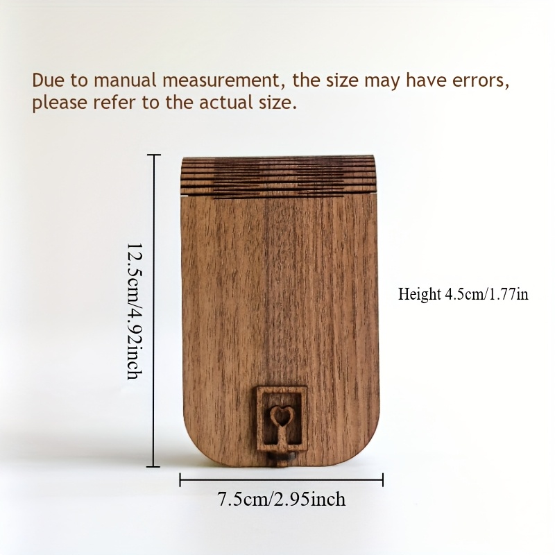 Novel Black Walnut Jewelry Box, Portable Organizer